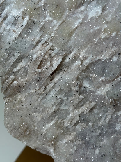 Rainbow Amethyst Cluster On Gold Stand