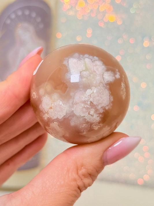 Flower Agate Sphere