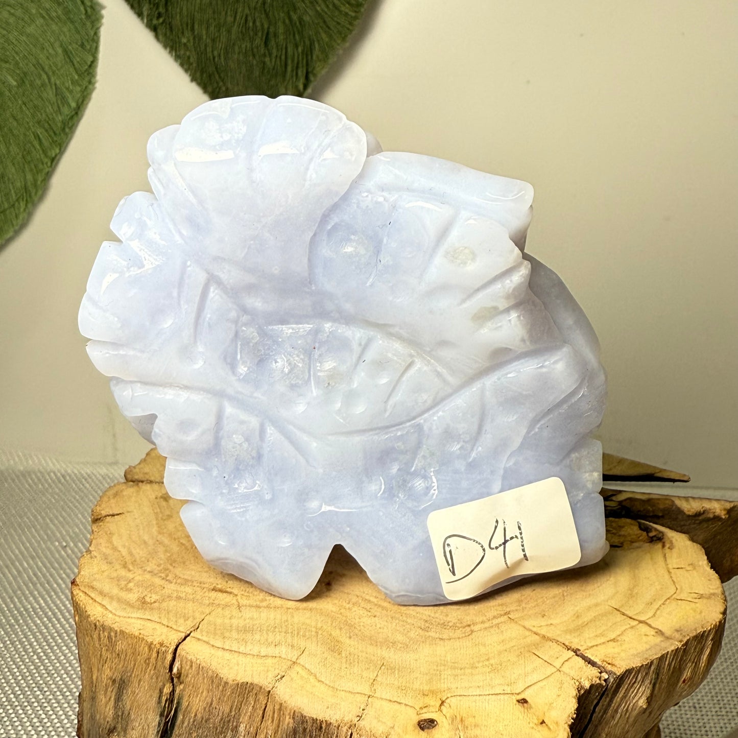 Blue Lace Agate Sea Themed Carving