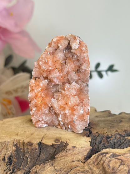 Peach Apophyllite Cutbase