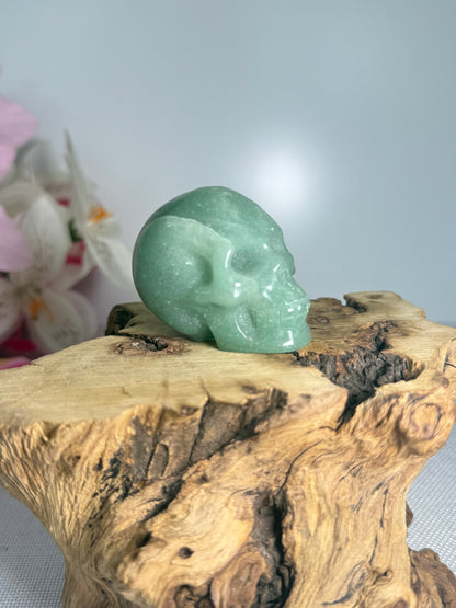 Green Aventurine Skull