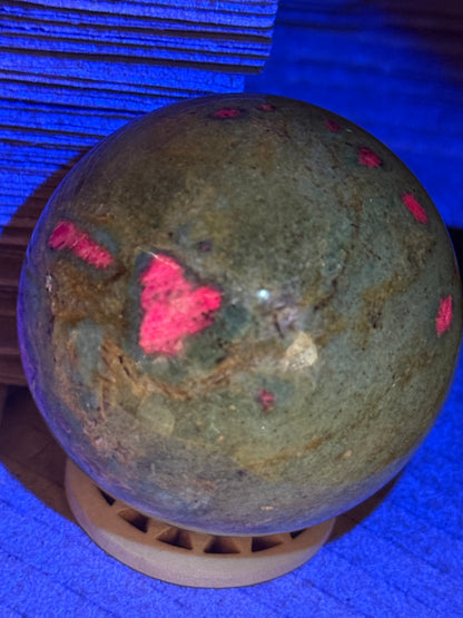 Ruby In Fuschite Sphere