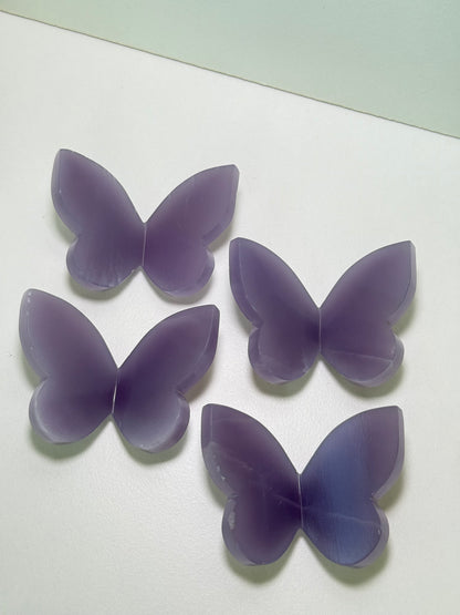 Yttrium (Lavender) Fluorite 3D Butterflies