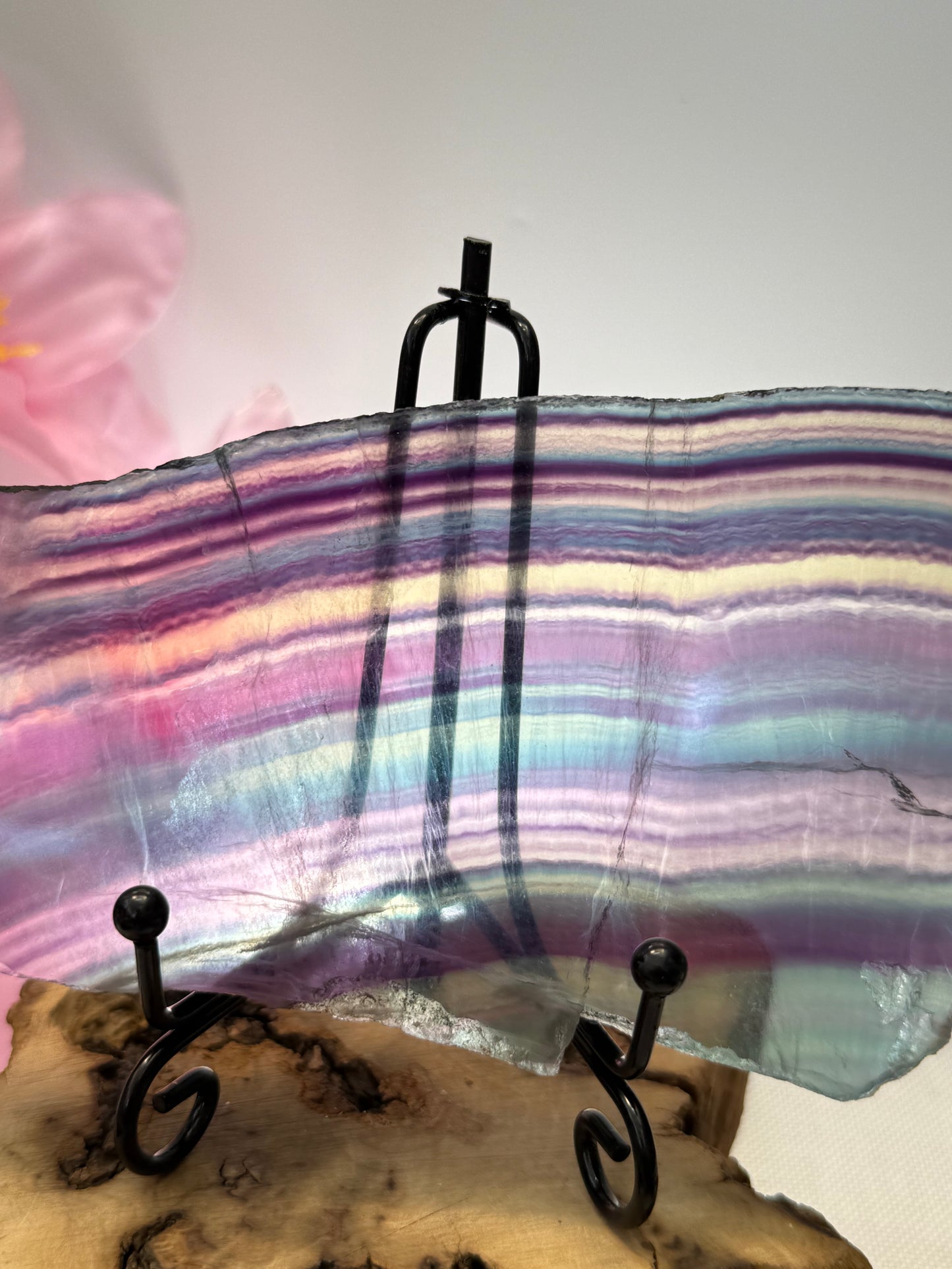 Fluorite Slab With Stand