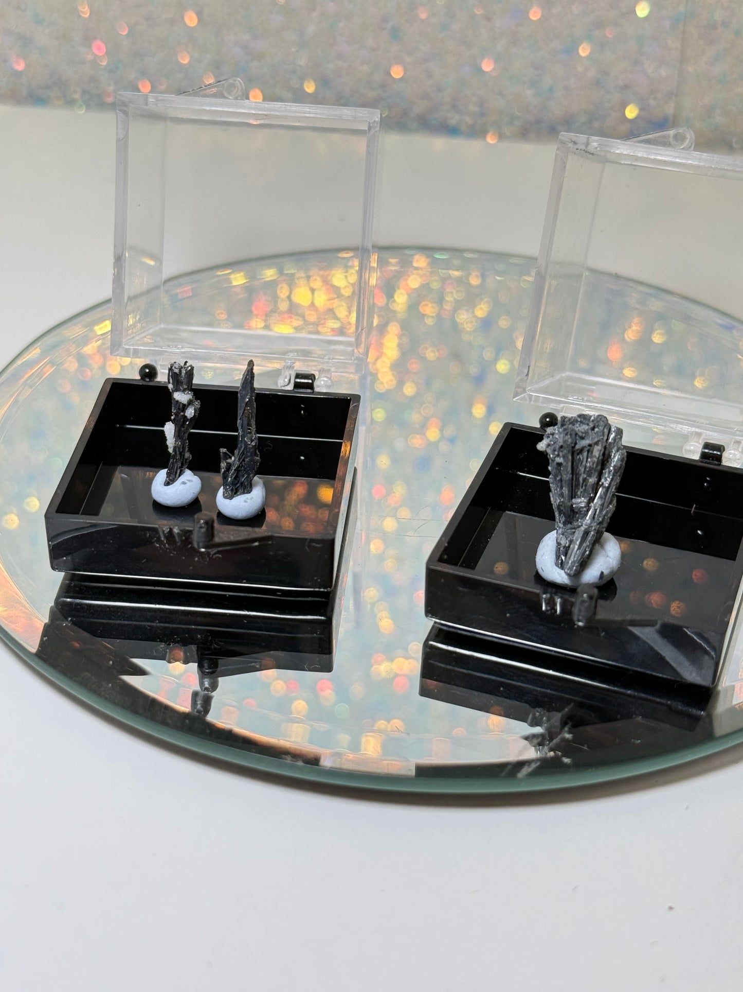 Stibnite Specimen In box