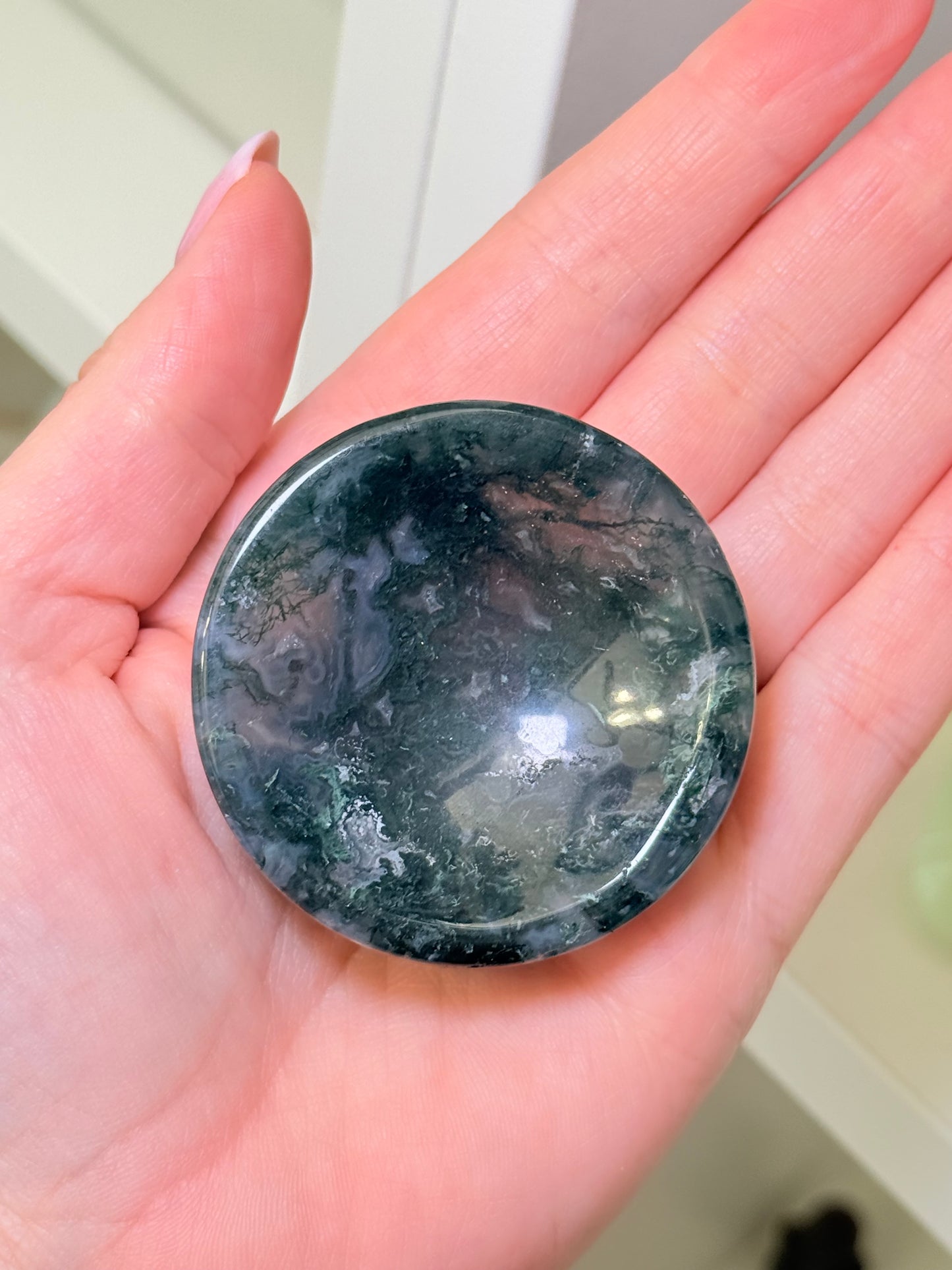 Mini Moss Agate Bowl (E)