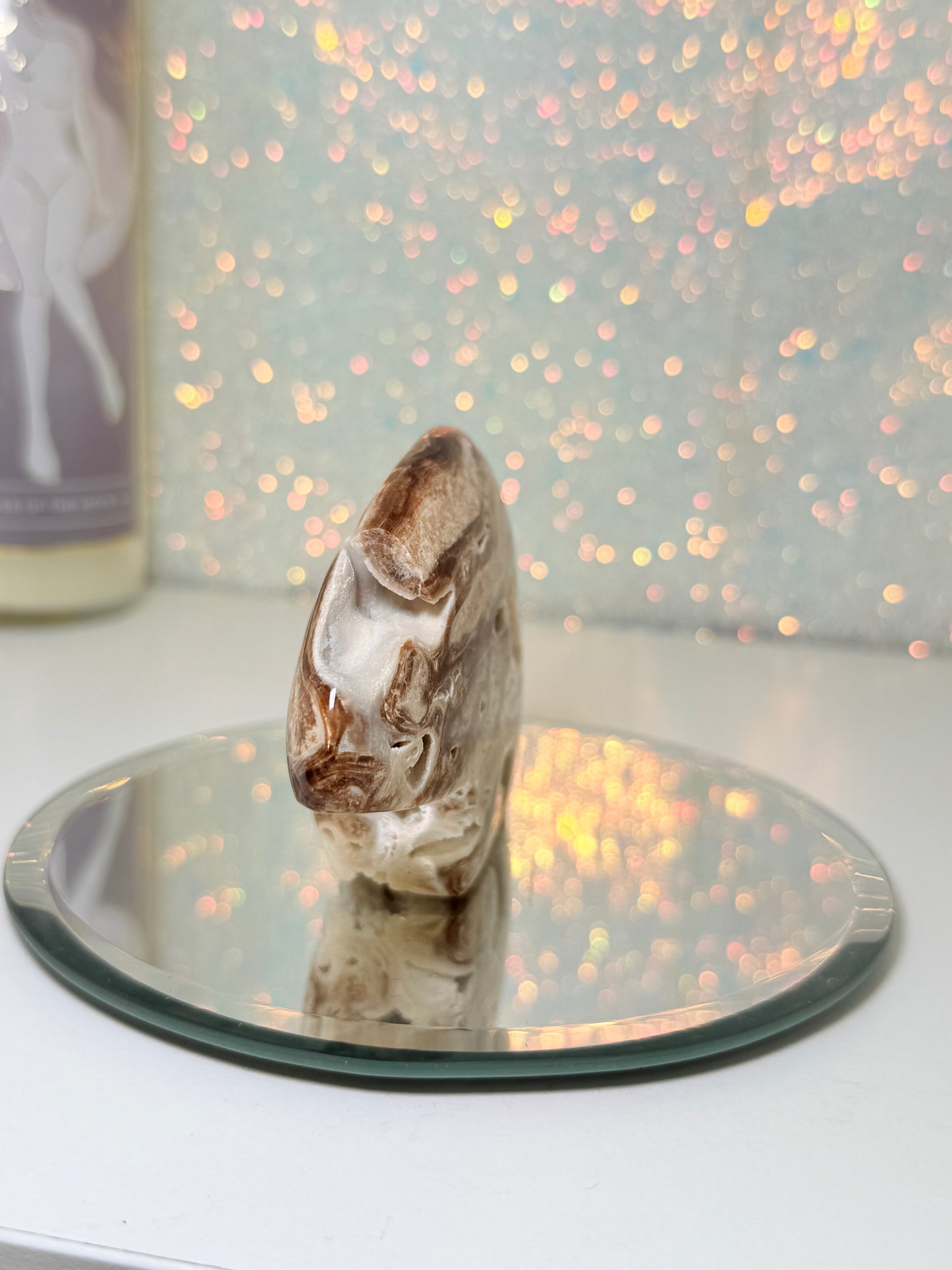 Chocolate Calcite Zuni Bear (A)