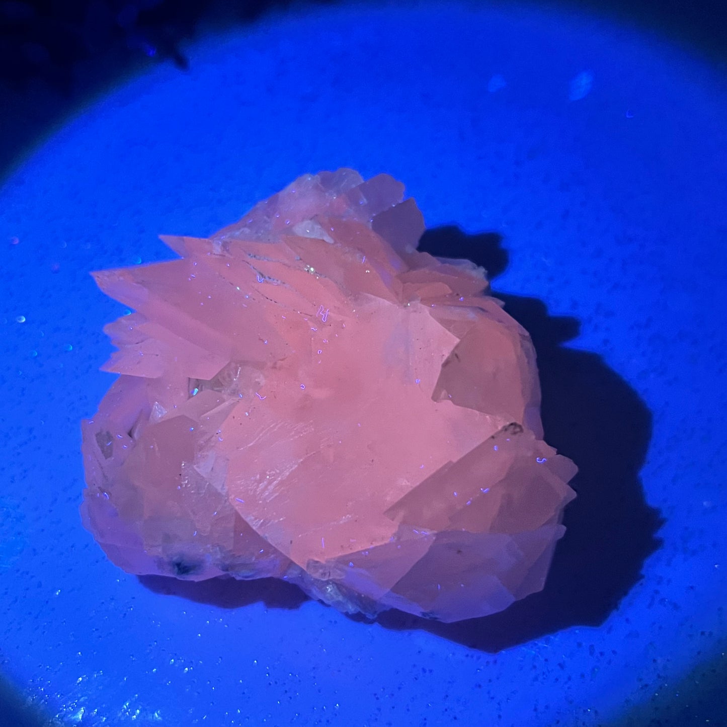 Large Raw Petal Calcite Specimen (UV Reactive)