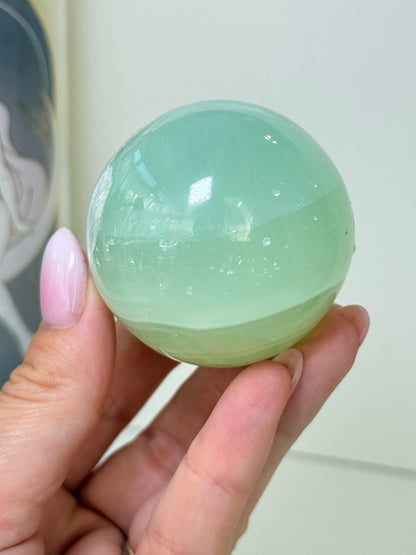 Pistachio Calcite Sphere