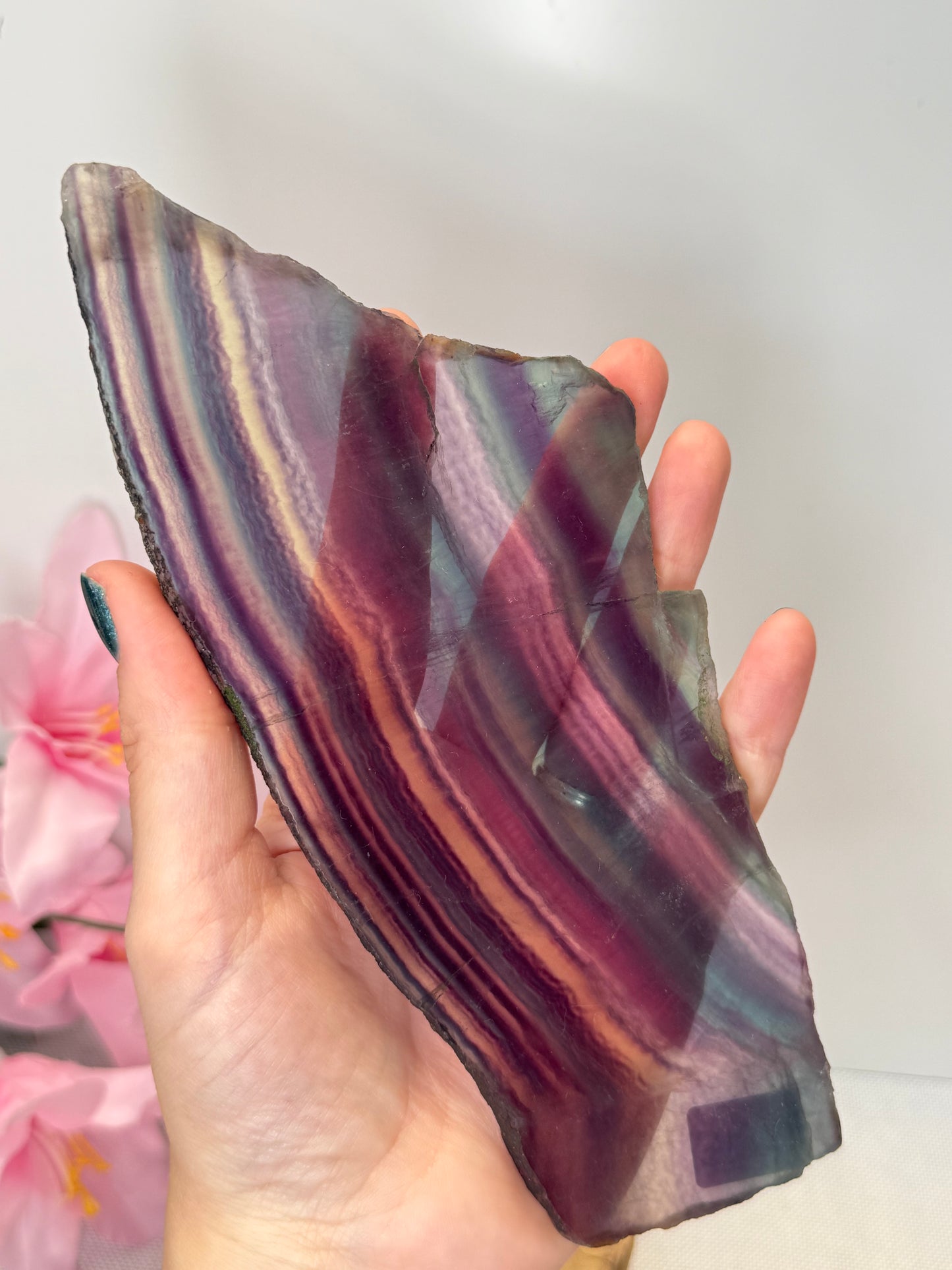 Fluorite Slab With Stand