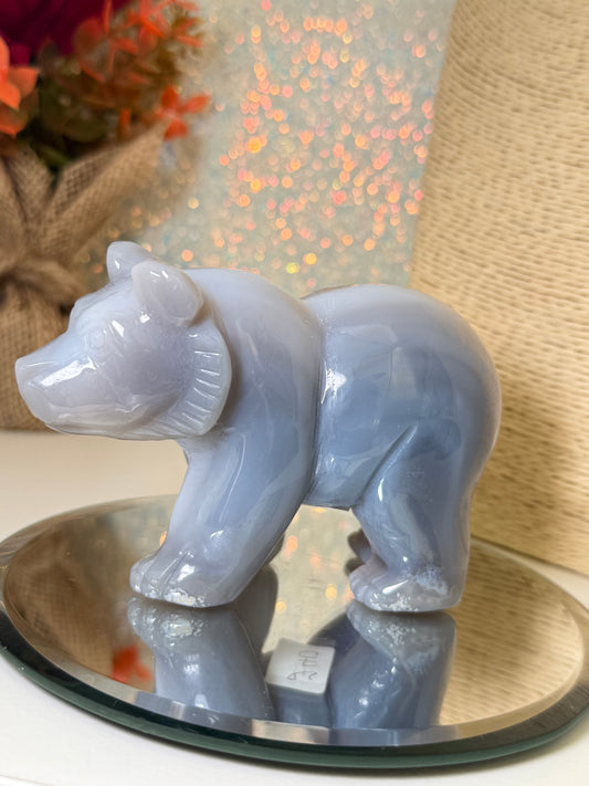 Large Druzy Agate Bear