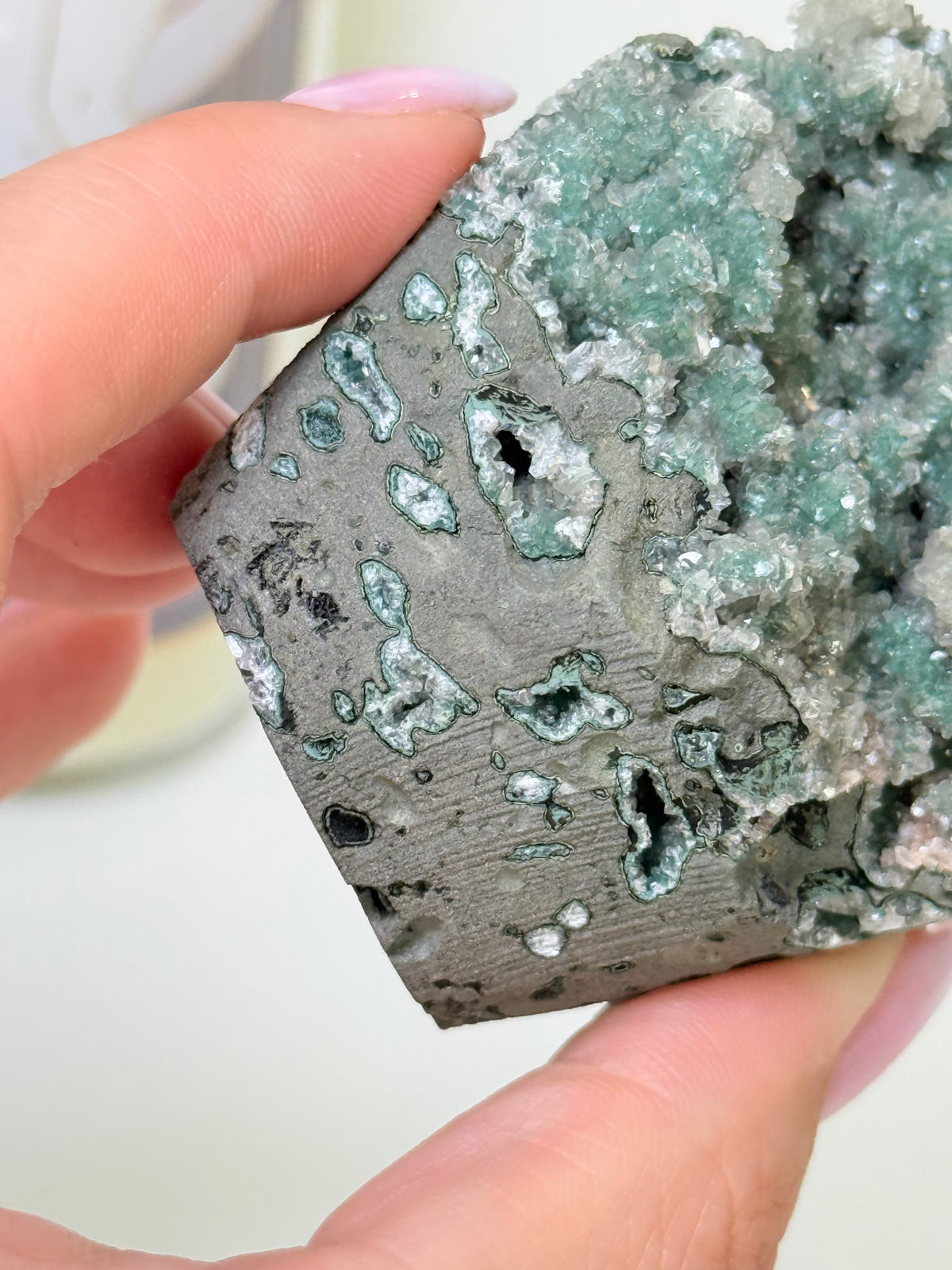 Calcite Coated Green Heulandite