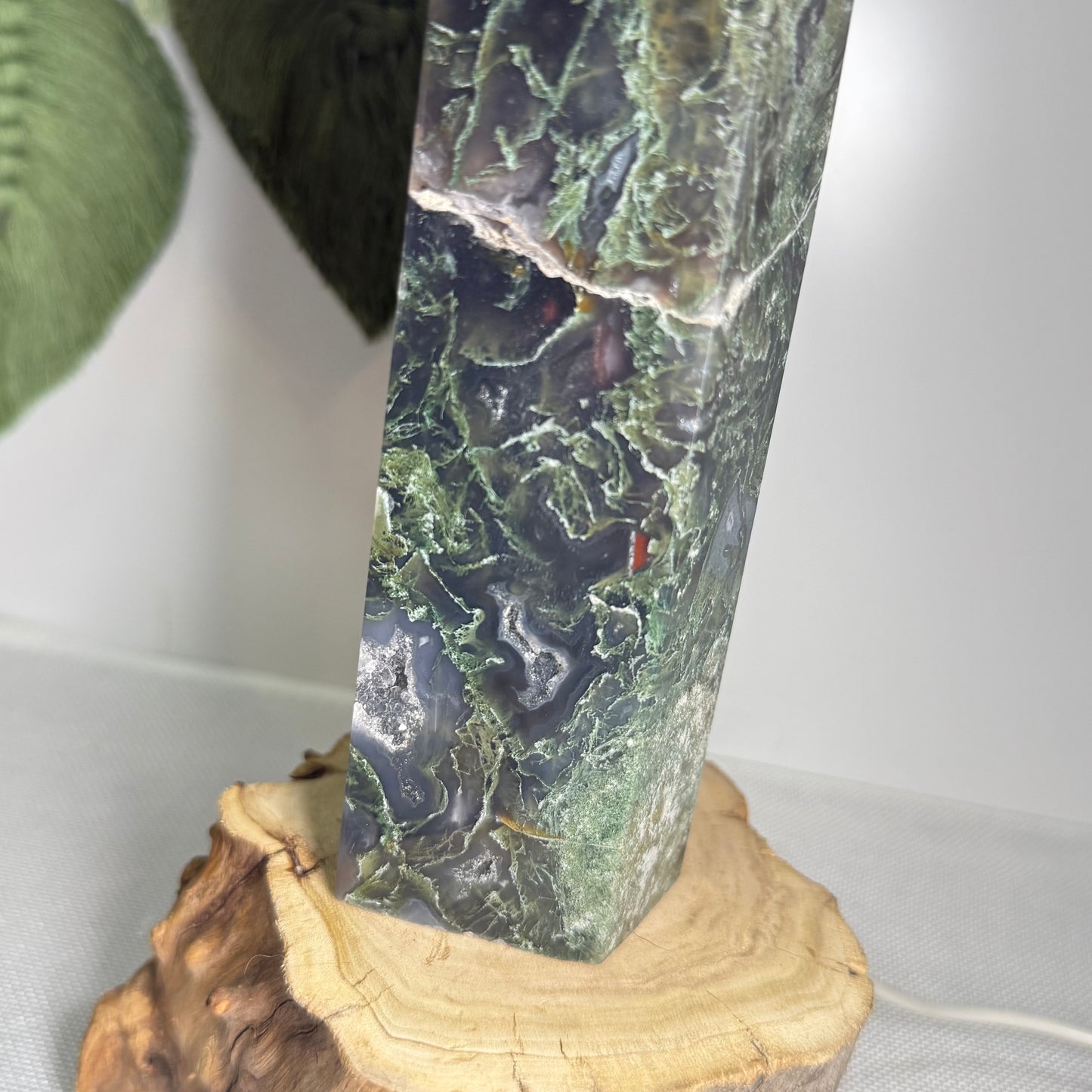 XL Moss Agate Tower