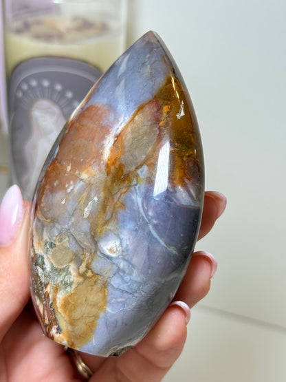 Indonesian Purple Chalcedony & Jasper Freeform
