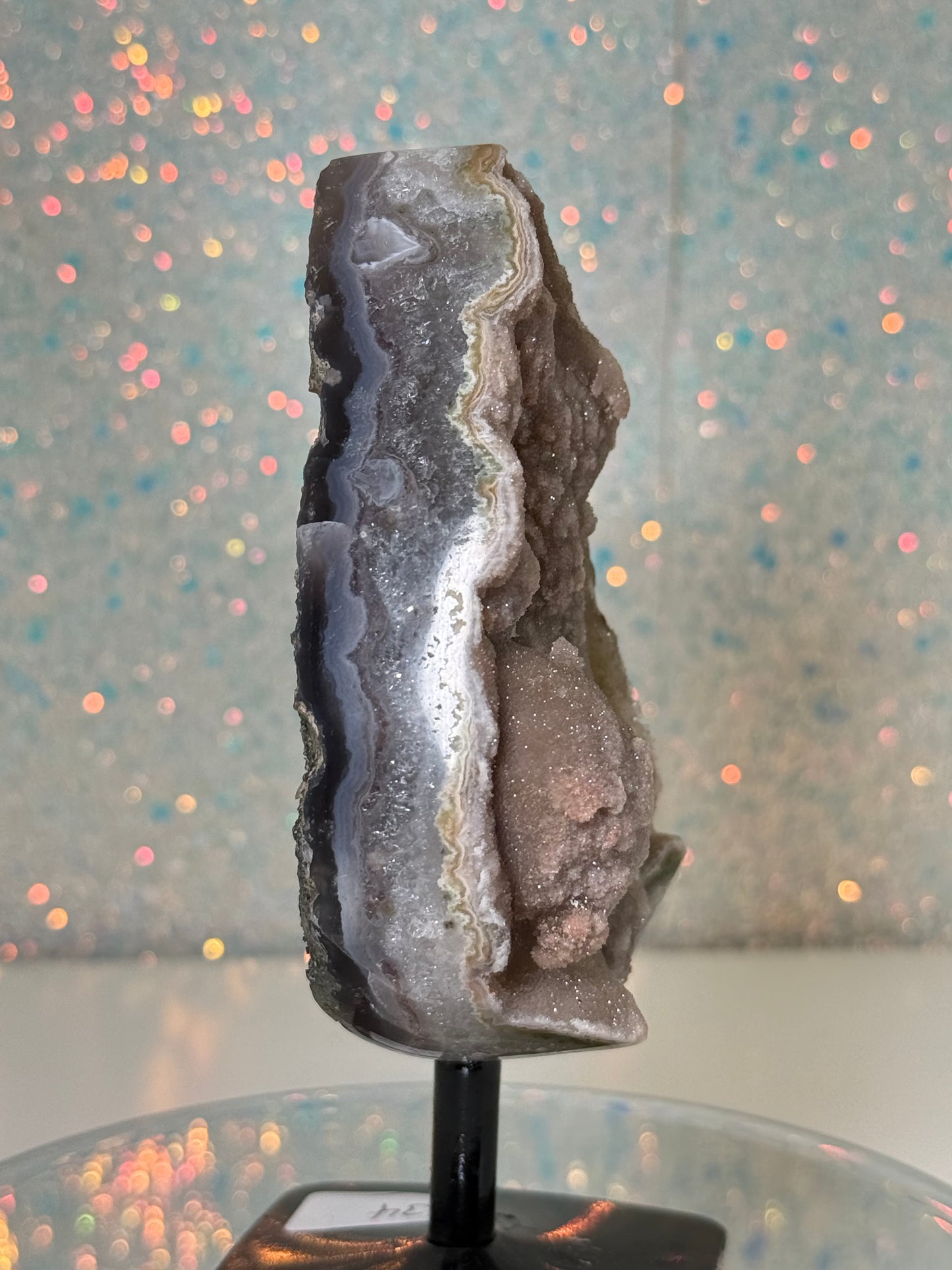 Green Sugar Amethyst Tear Drop