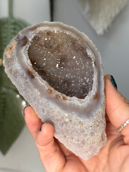Agate Geode Ring/Trinket Box
