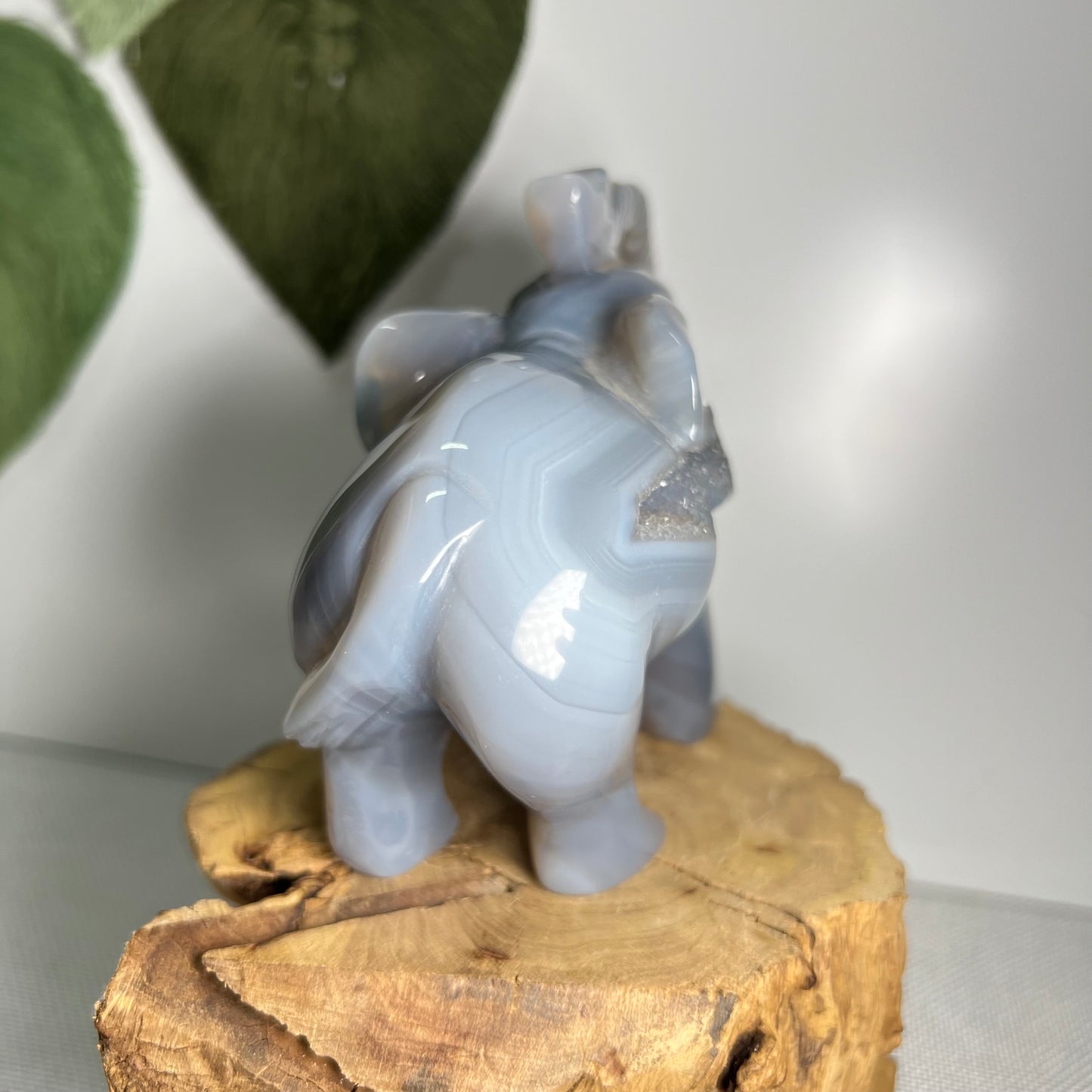 Large Druzy Agate Elephant