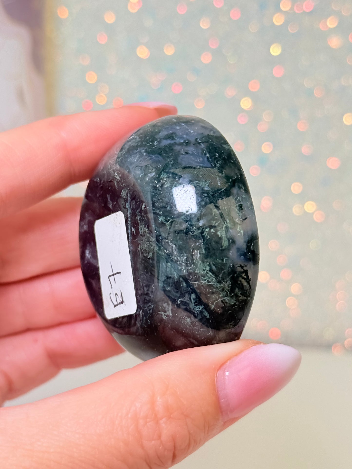 Mini Moss Agate Bowl (E)