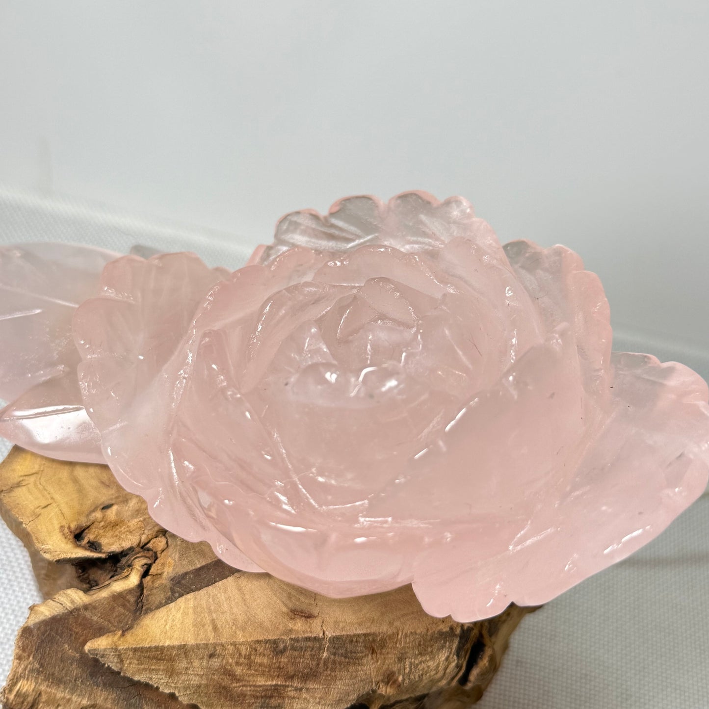 Large Rose Quartz Flower