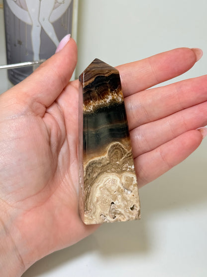 Chocolate Calcite Tower