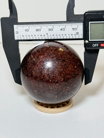 Mica In Garnet Sphere