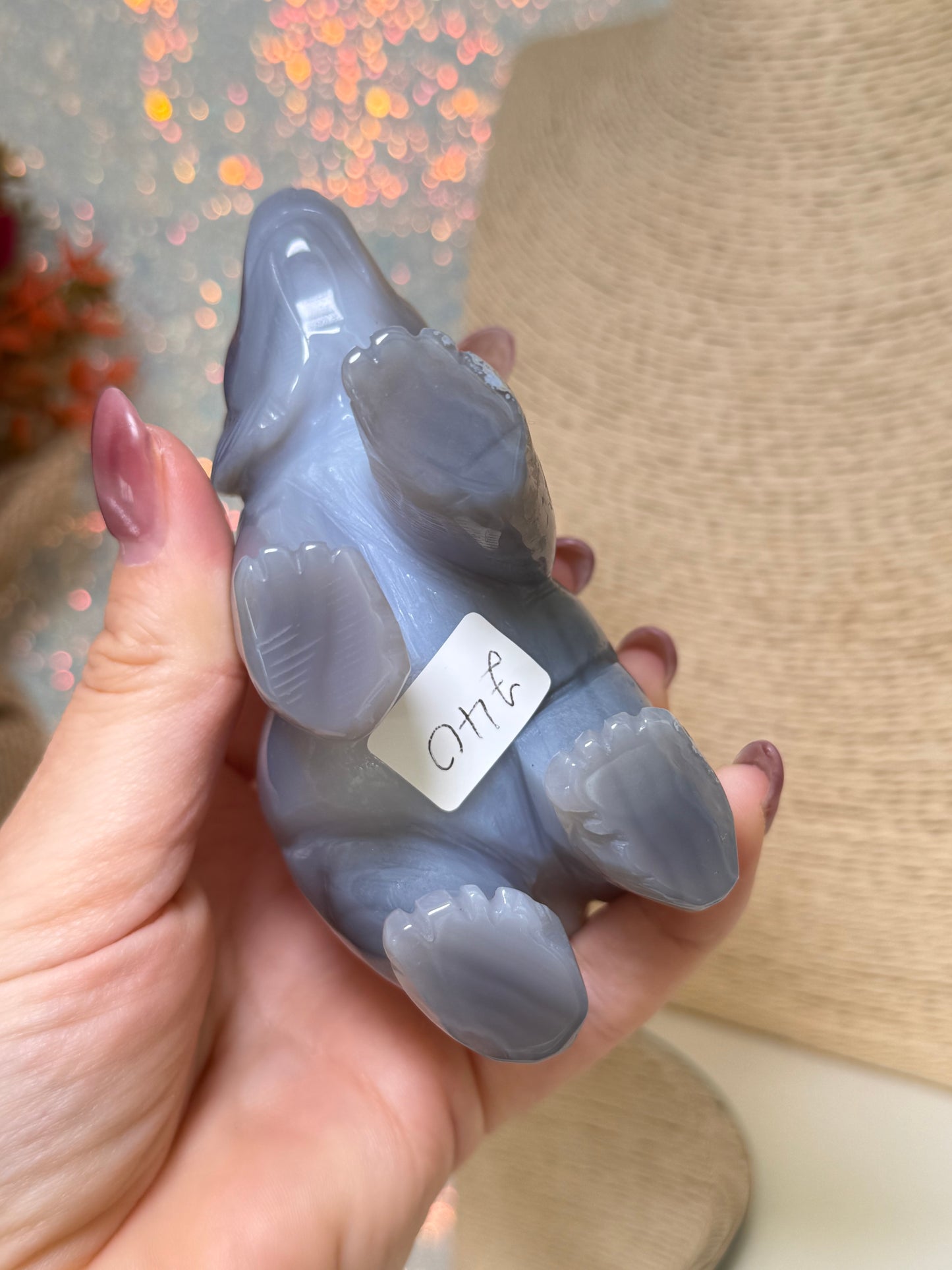 Large Druzy Agate Bear