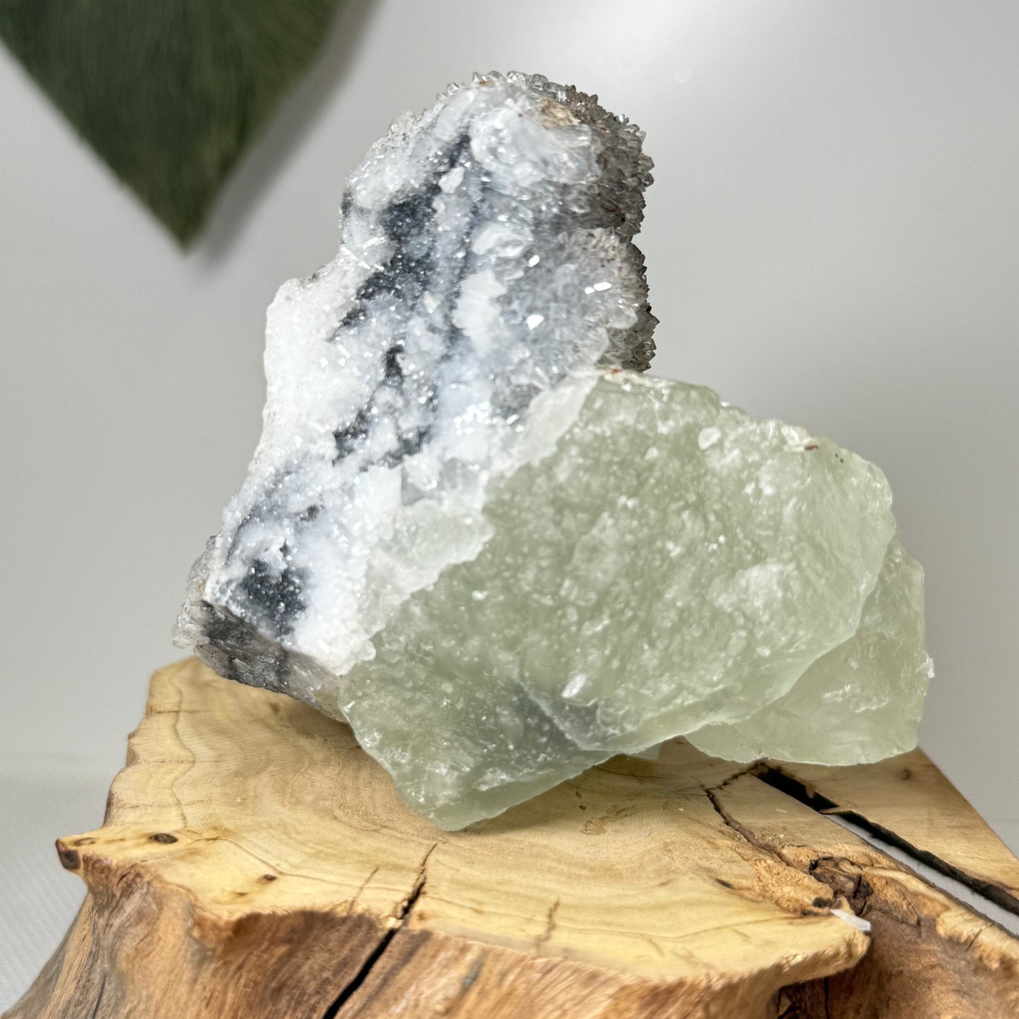 Raw Fluorite With Chalcedony