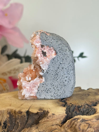 Peach Apophyllite Cutbase