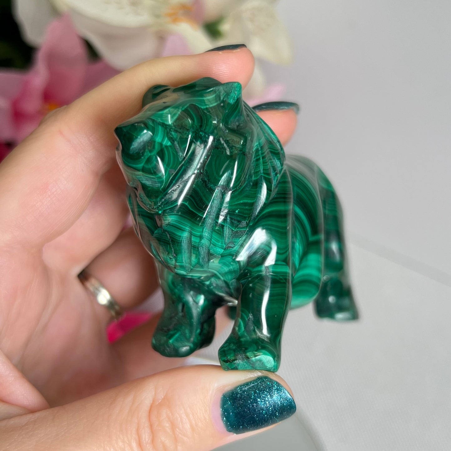 Large Malachite Lion