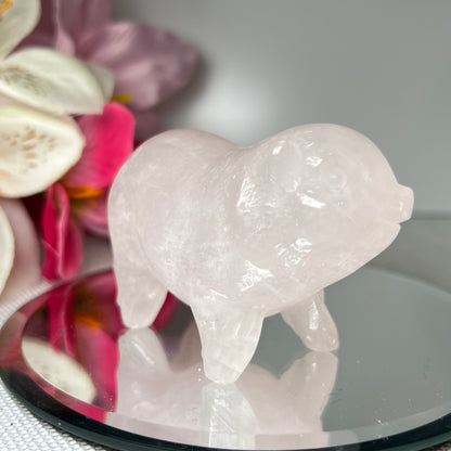 Rose Quartz Pig