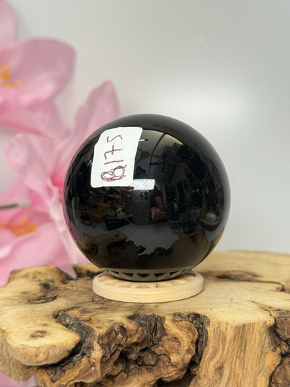 Silver Sheen Obsidian Sphere