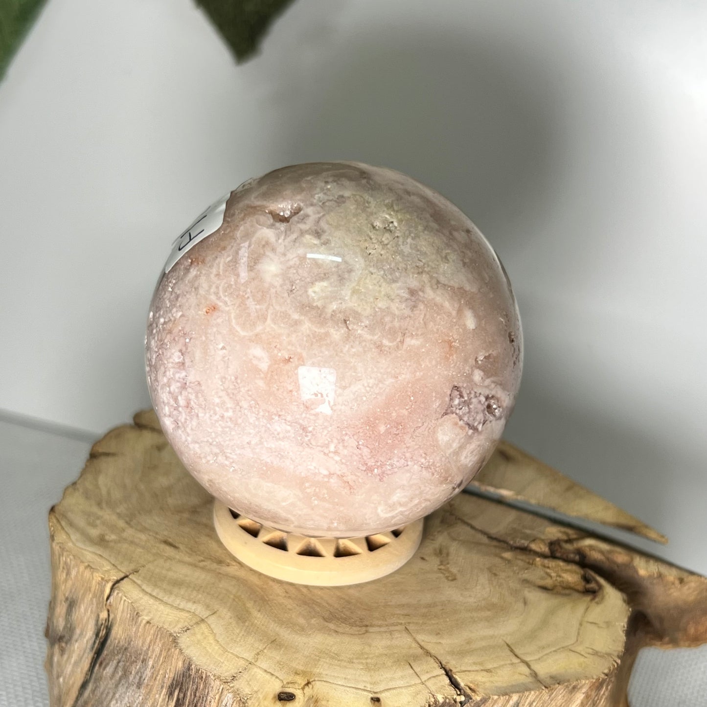 Pink Amethyst x Flower Agate Sphere