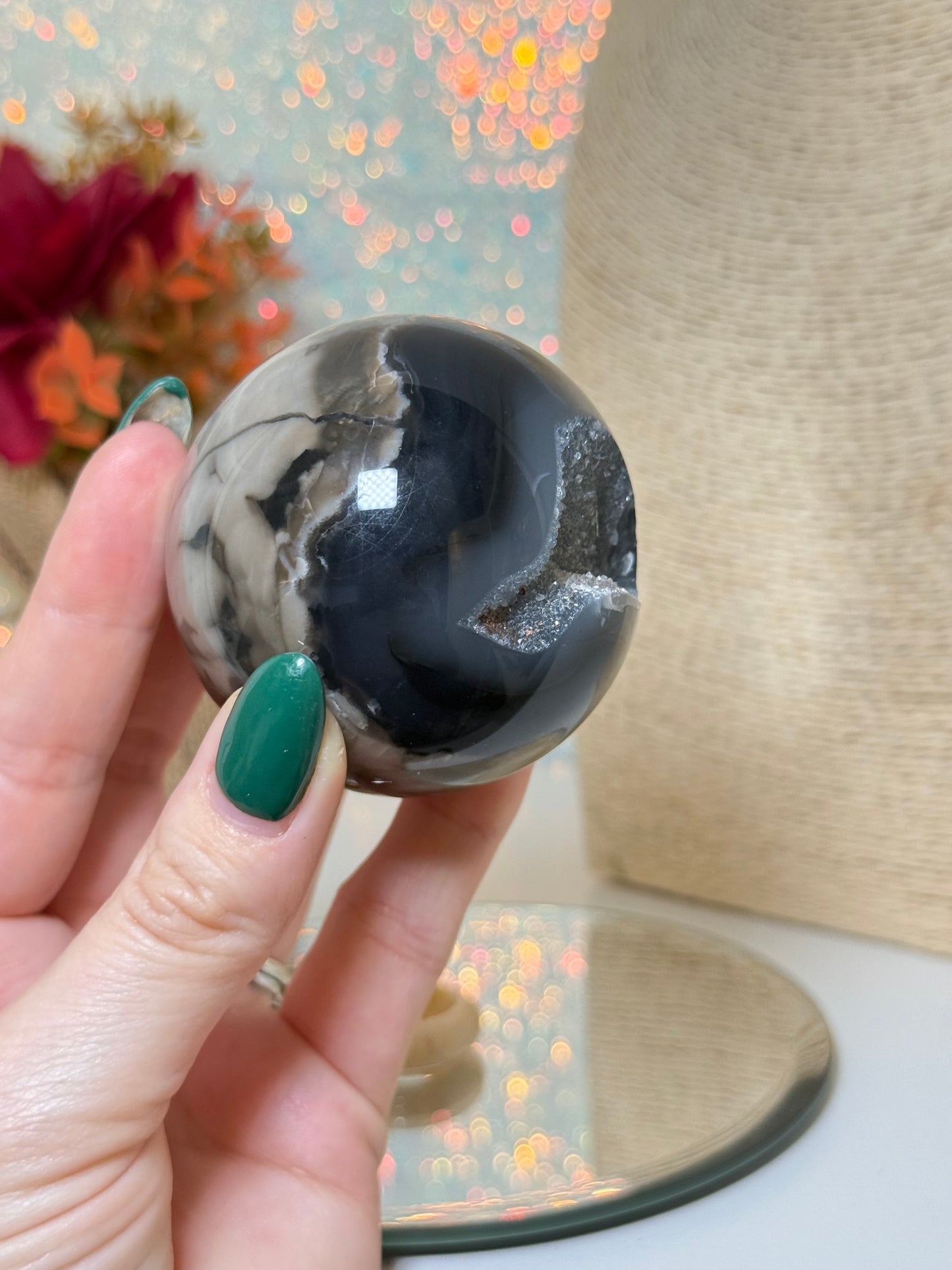 Volcano Agate Sphere