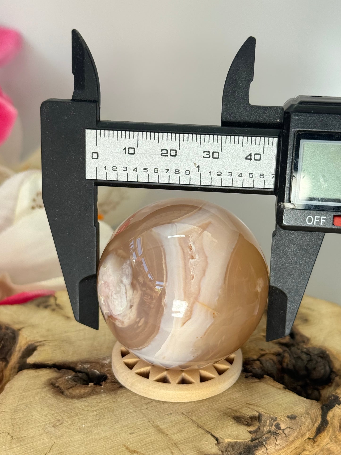 Flower Agate Sphere