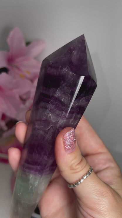 Fluorite Wand With Stand