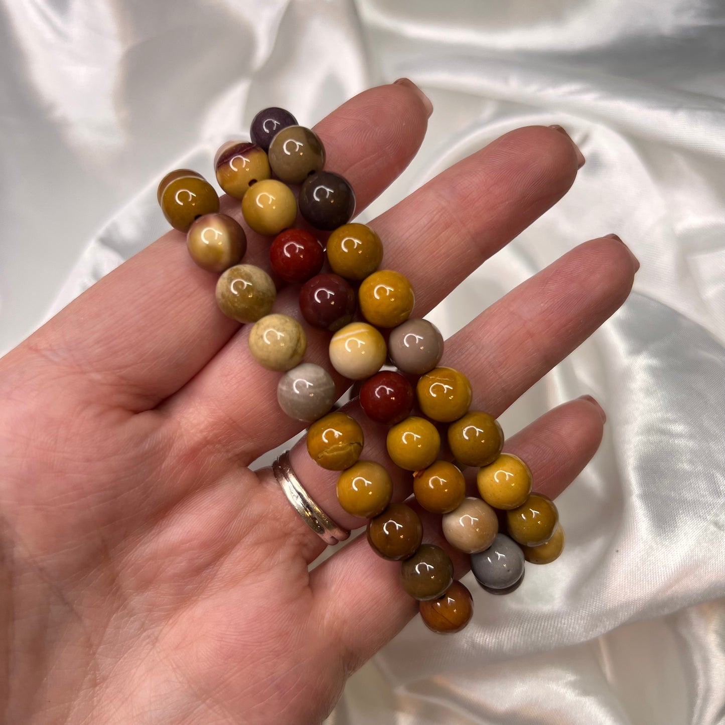 Mookaite Bead Bracelet (Bigger Beads)