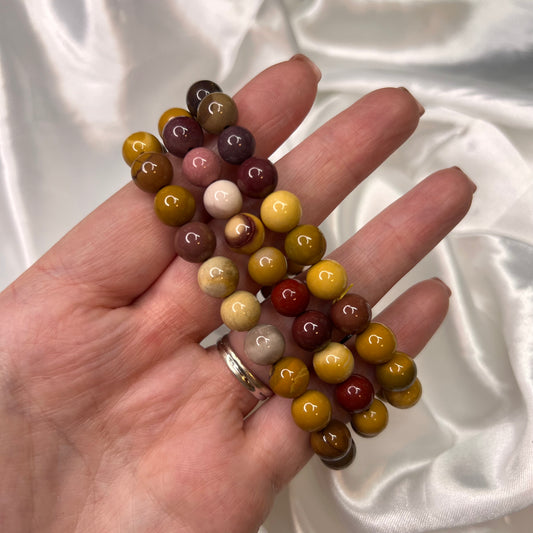 Mookaite Bead Bracelet (Bigger Beads)