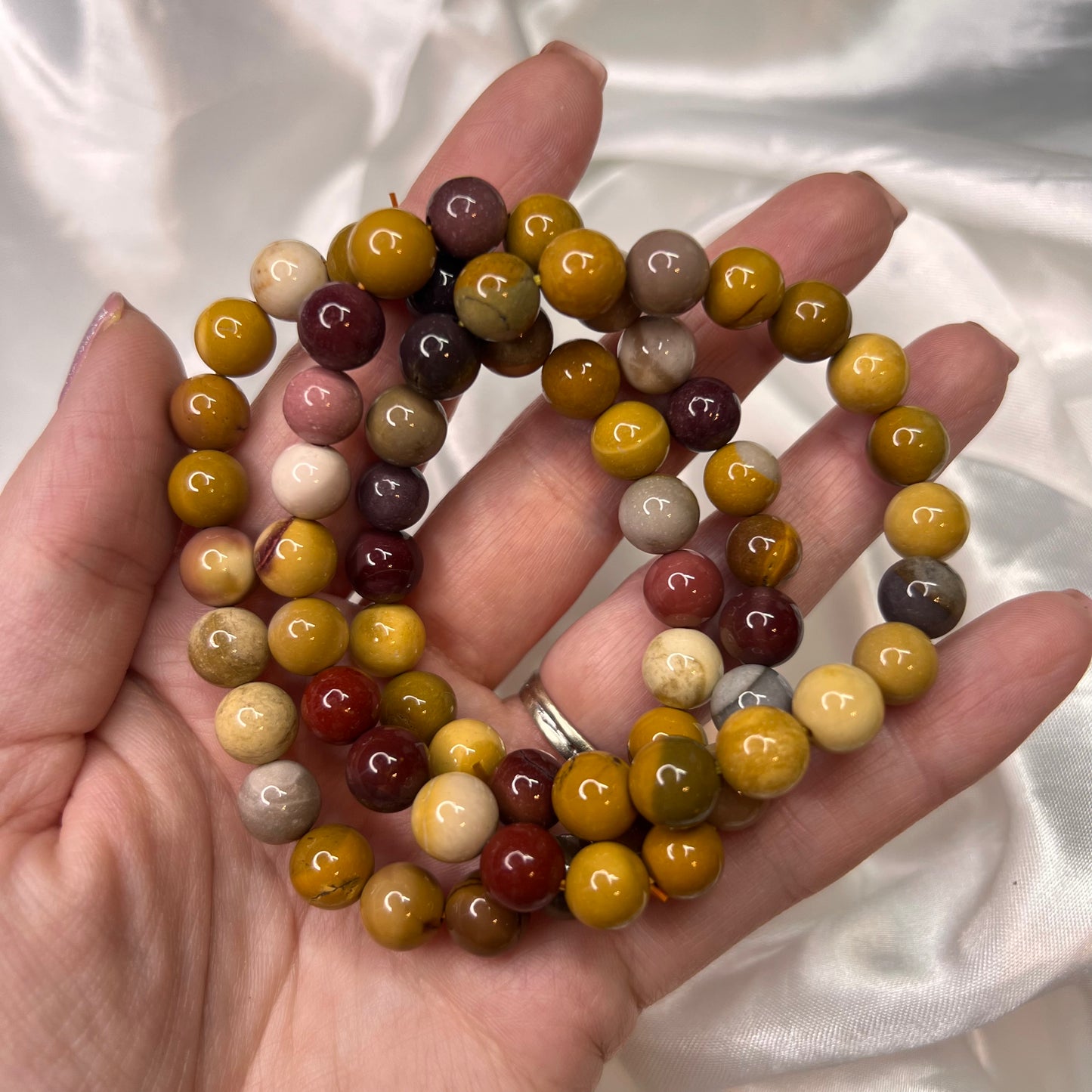 Mookaite Bead Bracelet (Bigger Beads)