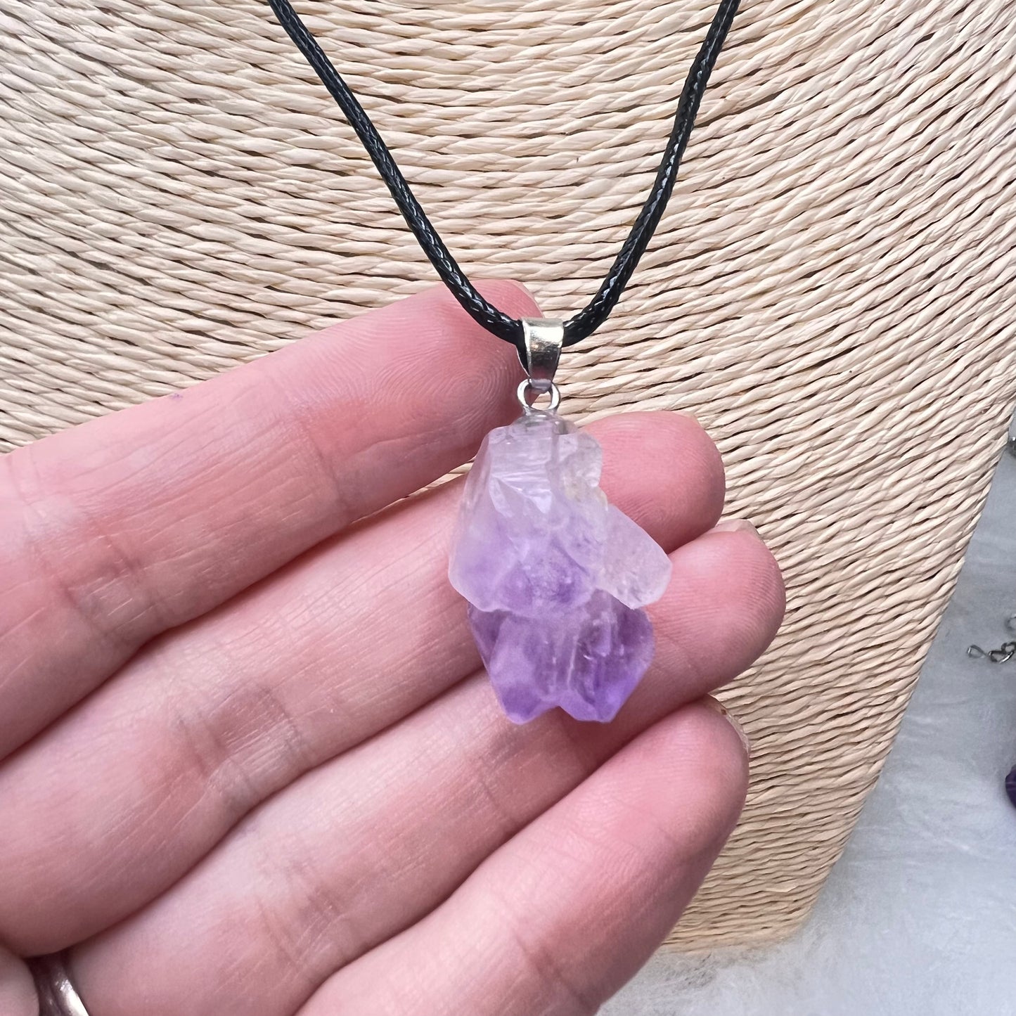 Raw Amethyst Necklace