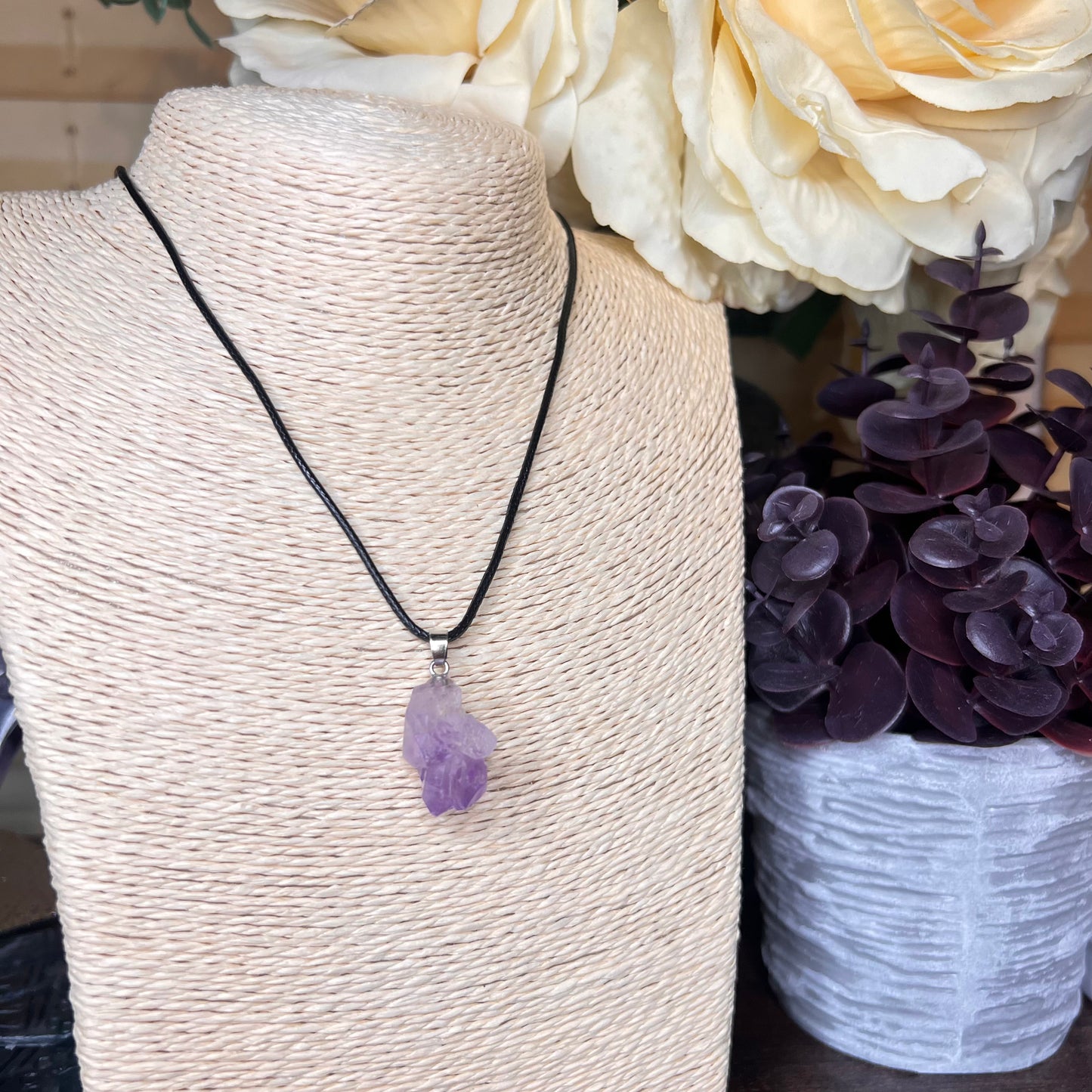 Raw Amethyst Necklace